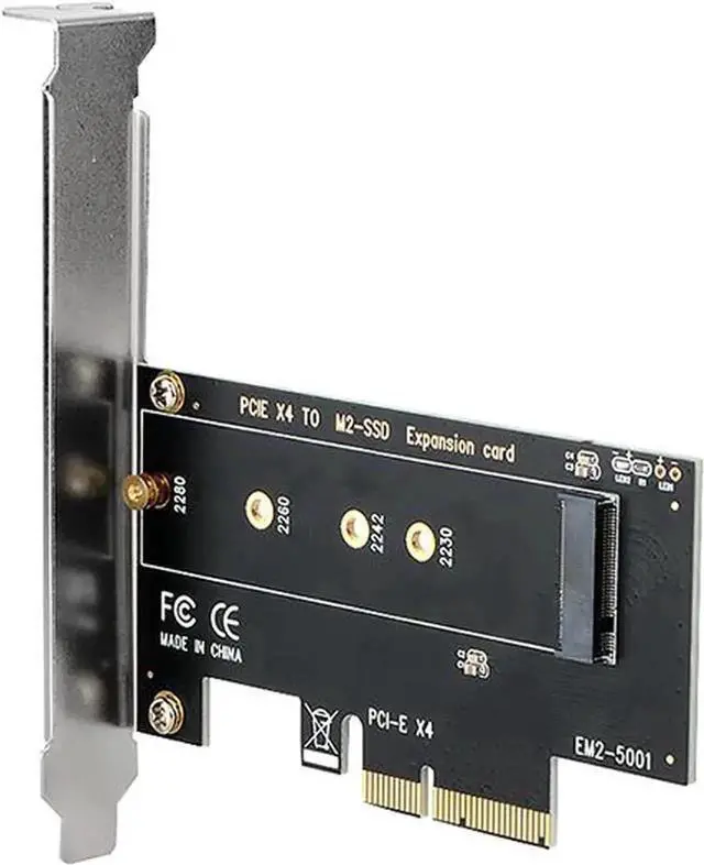 Alt view image 5 of 6 - M.2 NVMe to PCIe 3.0 X4 Adapter Card, M-Key NVMe SSD PCI Express Expansion Card with Low Profile Bracket, Supports 2230 2242 2260 2280 SSD for Desktop PC, Compatible with Samsung WD Kingston Crucial S