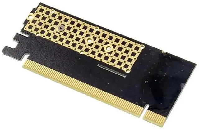 Alt view image 4 of 6 - WRIARICH PCIe X16 to M.2 M Key NVMe SSD Adapter Card, Supports 2230/2242/2260/2280 M.2 NVMe Solid State Drives