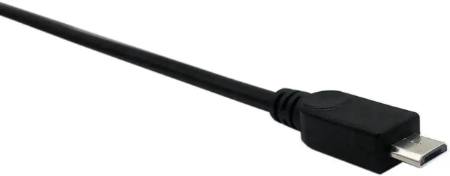 Alt view image 2 of 6 - WRIARICH 50cm Micro USB 5Pin Male to USB 2.0 Type-B Female Cable, Panel Mount Data & Charging Cord with Screw Holes