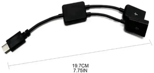 Alt view image 2 of 2 - WRIARICH USB-C Male to Dual USB Female Splitter Cable, Portable 2-in-1 USB Port Splitter for Charging & Data Transfer