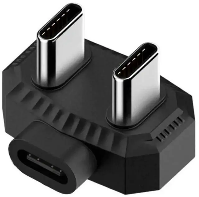 Main image of WRIARICH USB C Female to Dual USB C Male Splitter Adapter, 1 to 2 Type-C Converter Hub Support Charging & 480Mbps Data Transfer for Phones, Tablets, Laptops, Power Banks