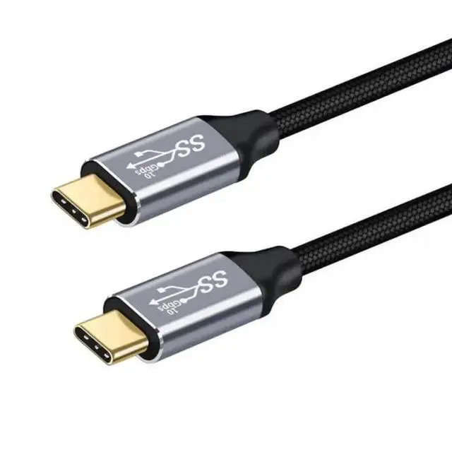 Main image of WRIARICH 50CM USB-C to USB-C Male to Male Cable, USB3.0 Gen2 10Gbps 100W 20V 5A PD Fast Charging Cord for Laptop Tablet Smartphone
