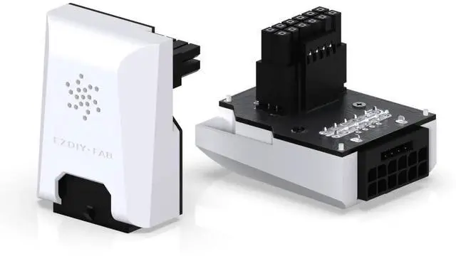 Main image of WRIARICH White 90-Degree Standard PCIe 5.0 12VHPWR GPU Power Adapter, 12+4 Pin Angled Power Bridge Compatible with RTX 4090/4080/4070 Ti Graphics Cards