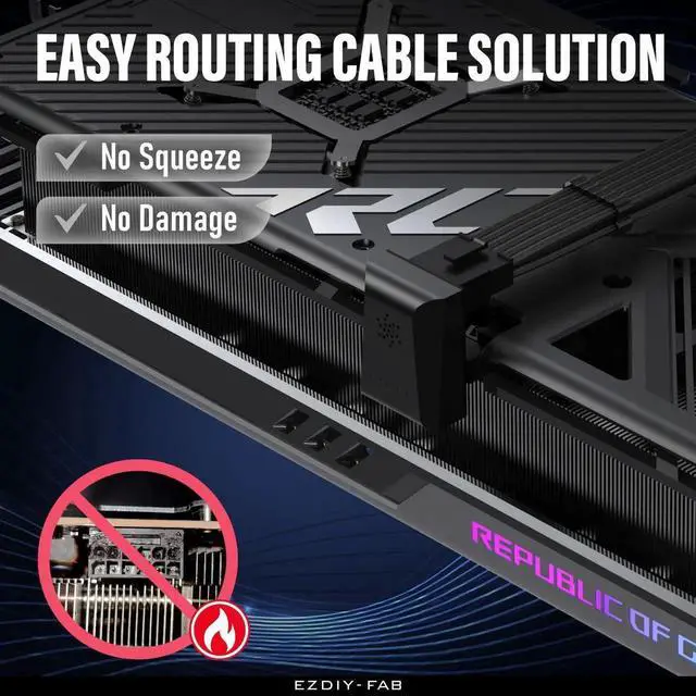 Alt view image 5 of 7 - WRIARICH Black 180° Standard PCIe 5.0 12VHPWR GPU Power Bridge, 12+4 Pin Angled Power Adapter for RTX 4090/4080/4070 Ti RTX 40 Series Graphics Cards