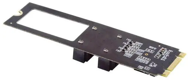 Main image of WRIARICH JMB582 M.2 B+M Key PCIe to Dual SATA 3.0 6Gbps Vertical Storage Adapter, Only for 2280 M.2 Slots