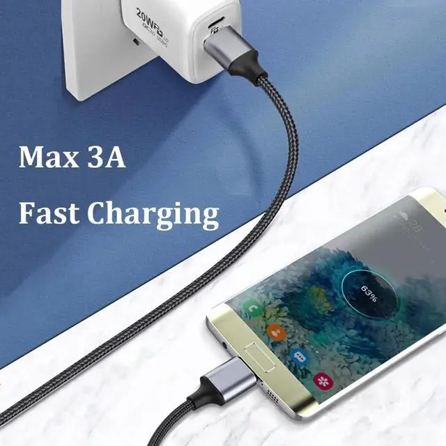 Alt view image 7 of 7 - WRIARICH 2 Pack 6.6FT Nylon Braided Cable Set: USB3.0 A Male to Micro B + USB-C to Micro B | High Speed Cord for External Hard Drives & Digital Cameras