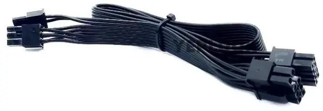 Alt view image 5 of 6 - WRIARICH 60+20cm 18AWG Modular GPU Power Cable, PSU Single 8Pin to Dual PCIe 8Pin(6+2) VGA Cord Compatible with Cooler Master V850/V1000/V1300 Platinum Series PSU