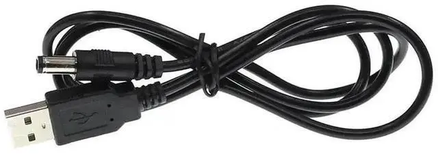 Main image of WRIARICH 1M USB to DC 5.5*2.1mm Charging Cable, 5V Power Supply Cord for Router, Computer & Electronic Devices