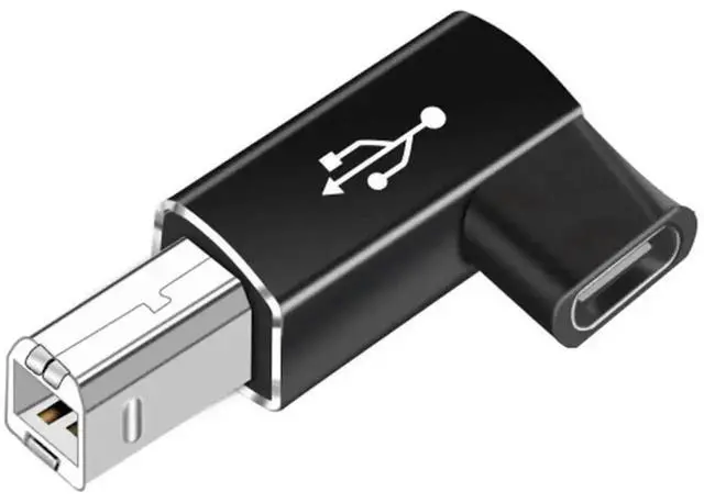 Main image of WRIARICH USB C Female to USB B Male MIDI Printer Adapter, USB 2.0 Converter Connector for MIDI Controllers, Electronic Keyboards, Digital Pianos, Synthesizers & Office Printers