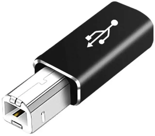 Alt view image 3 of 3 - WRIARICH USB C Female to USB B Male MIDI Printer Adapter, USB 2.0 Converter Connector for MIDI Controllers, Electronic Keyboards, Digital Pianos, Synthesizers & Office Printers