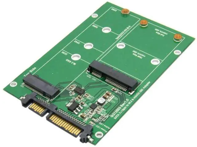 Main image of WRIARICH 2-in-1 Mini PCIe mSATA & NGFF B Key SATA SSD to 2.5" SATA 3.0 PCBA Converter Adapter