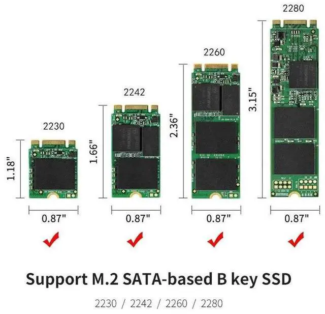 Alt view image 4 of 7 - WRIARICH 2-in-1 Mini PCIe mSATA & NGFF B Key SATA SSD to 2.5" SATA 3.0 PCBA Converter Adapter