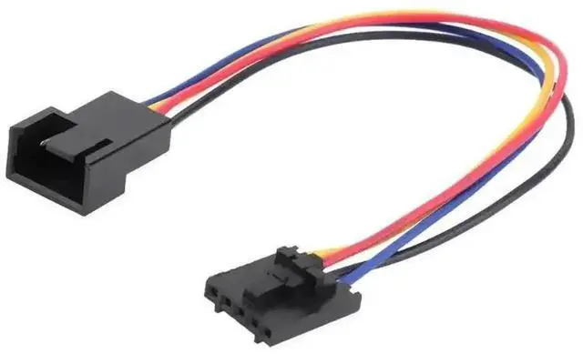 Alt view image 2 of 6 - WRIARICH 17.5cm 5Pin to 4Pin CPU Fan Extension Splitter Cable, 4-Wire CPU Cooler Fan Adapter Cord