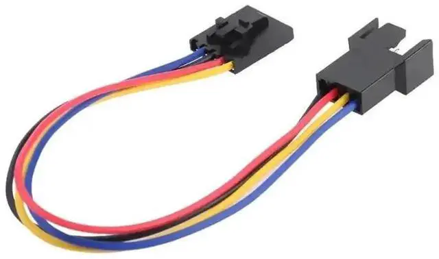 Alt view image 3 of 6 - WRIARICH 17.5cm 5Pin to 4Pin CPU Fan Extension Splitter Cable, 4-Wire CPU Cooler Fan Adapter Cord