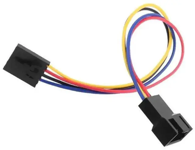 Alt view image 5 of 6 - WRIARICH 17.5cm 5Pin to 4Pin CPU Fan Extension Splitter Cable, 4-Wire CPU Cooler Fan Adapter Cord