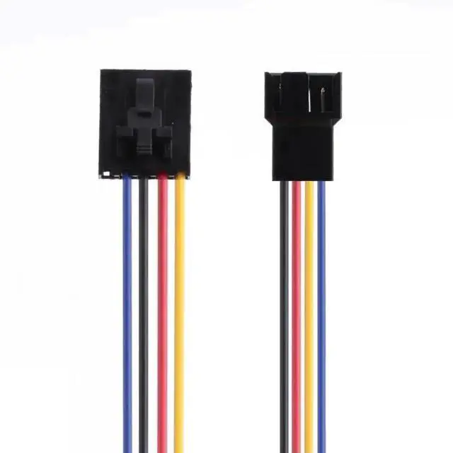 Alt view image 6 of 6 - WRIARICH 17.5cm 5Pin to 4Pin CPU Fan Extension Splitter Cable, 4-Wire CPU Cooler Fan Adapter Cord
