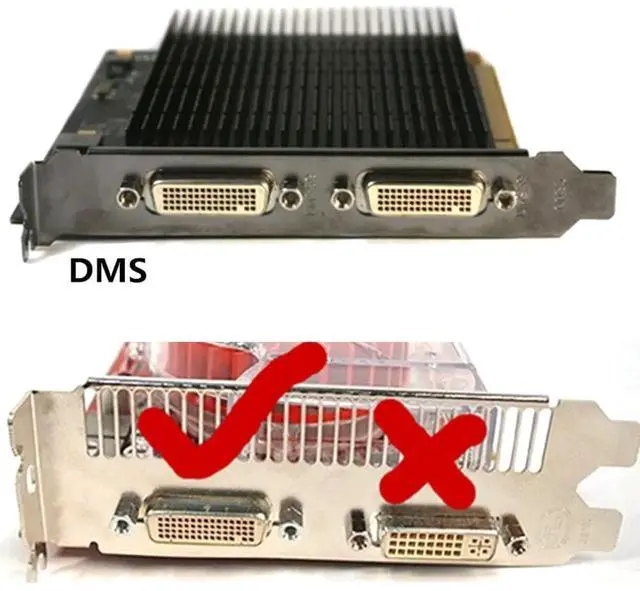 Alt view image 6 of 7 - WRIARICH 15cm LFH DMS-59 Male to DVI 24+5 Female + VGA 15Pin Female Y Splitter Cable, Dual Video Output Adapter for Graphics Card