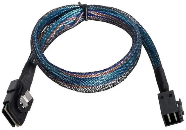 Alt view image 3 of 7 - WRIARICH 50cm Internal Mini SAS SFF-8087 to SFF-8643 HD RAID Cable Server Hard Drive Data Cable