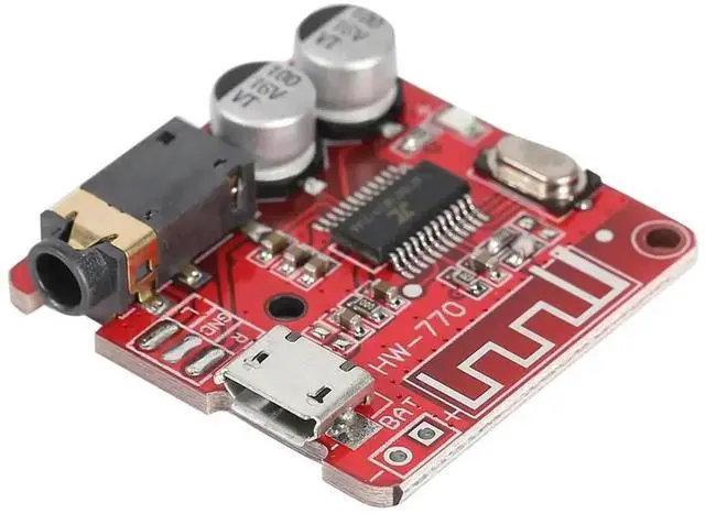 Alt view image 2 of 3 - WRIARICH Bluetooth-Compatible MP3 Decoder Board, Stereo Audio Amplifier Receiver Module, Lossless Sound for Car Speaker Circuit Modification