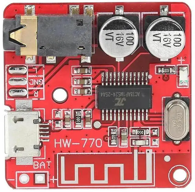 Alt view image 3 of 3 - WRIARICH Bluetooth-Compatible MP3 Decoder Board, Stereo Audio Amplifier Receiver Module, Lossless Sound for Car Speaker Circuit Modification