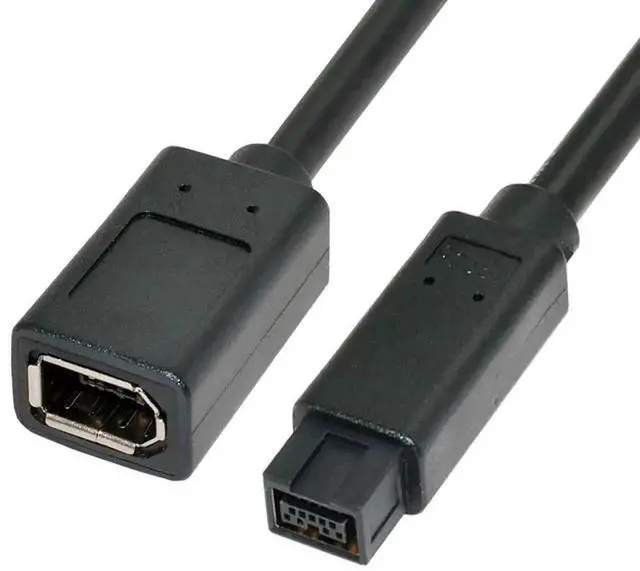 Main image of WRIARICH 20cm IEEE 1394 6Pin Female to 1394B 9Pin Male Firewire Cable, Firewire 400 to 800 Converter Cord for Video Capture Cards