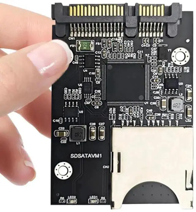 Main image of WRIARICH SD to SATA Adapter Card with Enclosure, Convert SD Card to 2.5 Inch SATA SSD Form Factor Storage Accessory