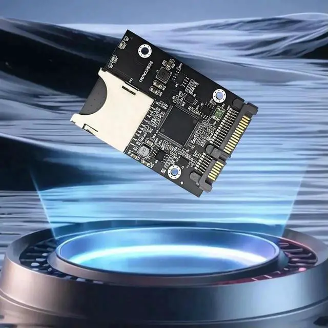 Alt view image 2 of 3 - WRIARICH SD to SATA Adapter Card with Enclosure, Convert SD Card to 2.5 Inch SATA SSD Form Factor Storage Accessory