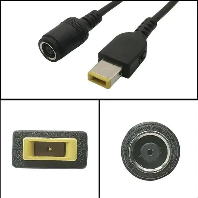 Alt view image 2 of 3 - WRIARICH 7.9*5.5mm Male to Square DC Tip Power Converter Cable for ThinkPad X1 Carbon Replacement Adapter Connector