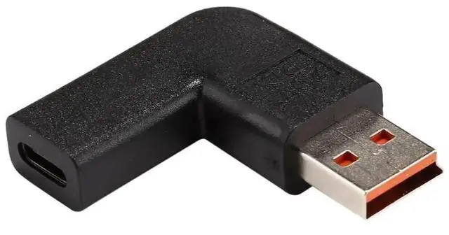 Alt view image 2 of 4 - WRIARICH 90 Degree Angled USB-C Female to Yoga 3 Male Power Adapter Connector, PD 20V Fast Charging Converter Compatible with Lenovo Yoga 3 Series Laptops