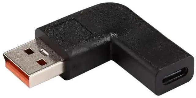 Alt view image 4 of 4 - WRIARICH 90 Degree Angled USB-C Female to Yoga 3 Male Power Adapter Connector, PD 20V Fast Charging Converter Compatible with Lenovo Yoga 3 Series Laptops