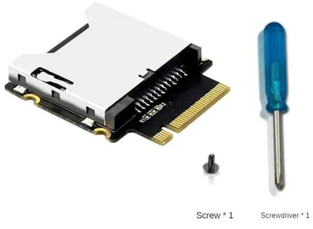 Alt view image 4 of 4 - WRIARICH CFexpress Type-A to NGFF M.2 NVMe M-Key Adapter Card, PCIe 3.0/4.0 X1 CFexpress Card Reader Converter, Black & Silver PCB Design for Laptop/Desktop M.2 Slot Camera RAW Video Transfer