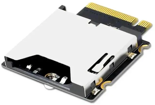 Alt view image 2 of 4 - WRIARICH CFexpress Type-A to NGFF M.2 NVMe M-Key Adapter Card, PCIe 3.0/4.0 X1 CFexpress Card Reader Converter, Black & Silver PCB Design for Laptop/Desktop M.2 Slot Camera RAW Video Transfer