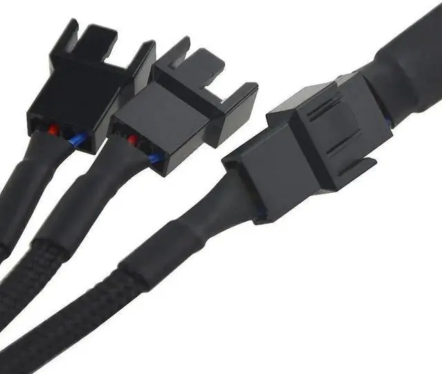 Alt view image 7 of 7 - WRIARICH 5 Pack 4 Pin Y-Splitter Cable, 1 to 3 PWM Fan Adapter for PC Case Cooling