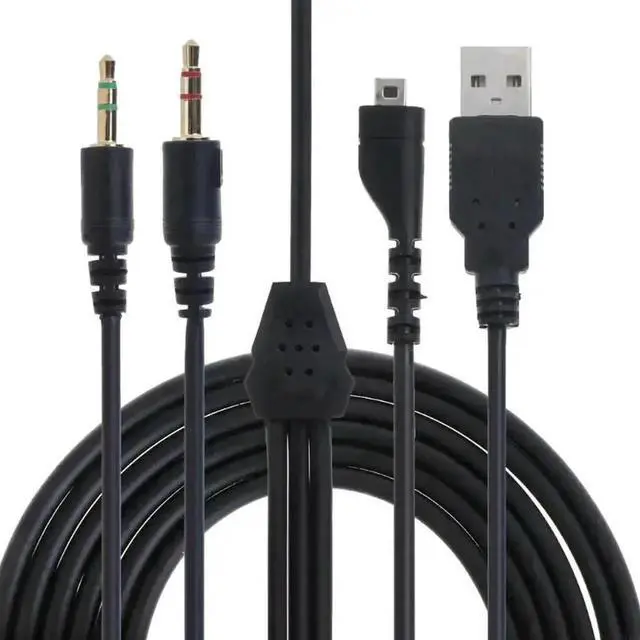 Main image of WRIARICH USB & 3.5mm TRRS Mic Replacement Audio Cable, Repair Wire Parts Compatible with SteelSeries Arctis 3 / Arctis 5 / Arctis 7 / Arctis Pro Gaming Headsets