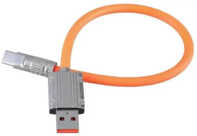 Alt view image 3 of 3 - WRIARICH 30CM Short Type-C to USB-A Cable | 66W Fast Charging & Data Sync Cord for Phones, Laptops and Power Banks