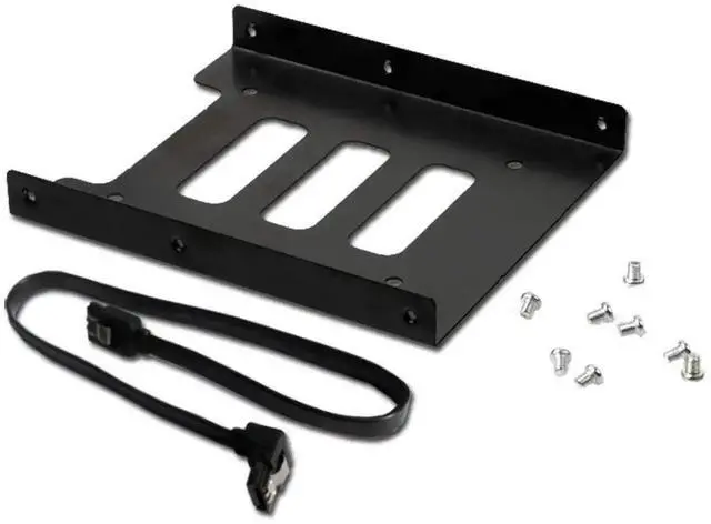 Main image of WRIARICH 2.5" to 3.5" Internal SSD HDD Mounting Metal Bracket Adapter with SATA 3.0 Data & Power Cable
