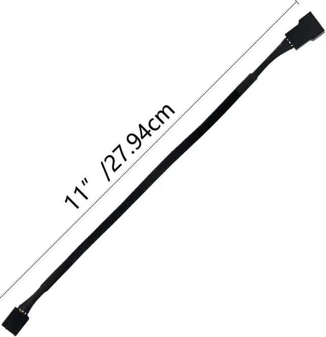 Main image of WRIARICH 10 PCS 10 Inch 4 Pin PWM Fan Extension Cable for PC ATX Case