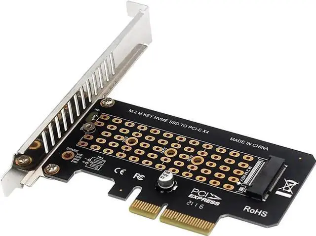 Main image of WRIARICH PH41 PCIe 3.0 X4 to M.2 NVMe M Key Adapter Card, 32Gbps Bandwidth, Supports 2230-2280 NVMe SSD, Compatible with PCIe X4/X8/X16 Slots, Full Height Bracket