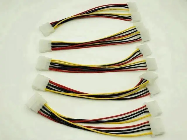 Main image of WRIARICH 5PCS 4Pin Molex to Dual 4Pin IDE Power Splitter Cable for Mining