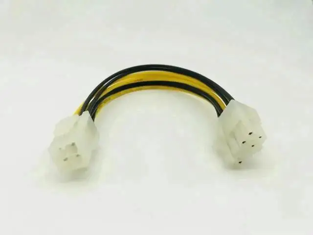 Alt view image 2 of 3 - WRIARICH 20cm ATX Dual 4Pin to 8Pin EPS 12V Motherboard Power Converter Adapter Cable