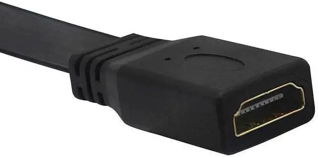 Alt view image 4 of 7 - WRIARICH 1FT Flat Slim HDMI Extension Cable, HDMI A Female to 90 Degree Down Angled Type A Male Cord