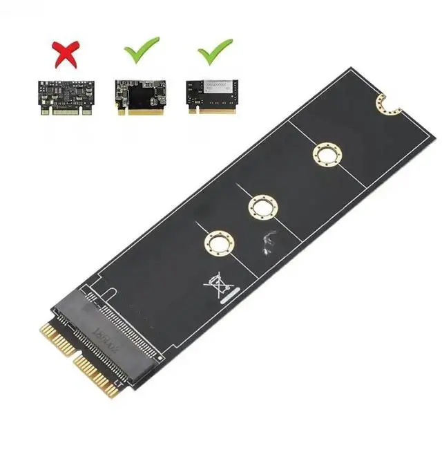 Alt view image 2 of 3 - WRIARICH M.2 NVMe/AHCI SSD Upgrade Adapter Card for MacBook Air & Pro 2013-2017, Storage Converter Kit Compatible with A1465 A1466 A1398 A1502 Laptop Models