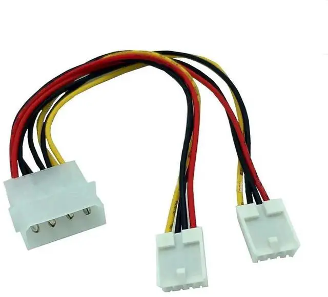 Alt view image 2 of 6 - WRIARICH Big 4 Pin IDE Molex to Dual Small 4 Pin FDD Power Splitter Cable, IDE to Floppy Drive Power Adapter Cord 20cm, 5PCS