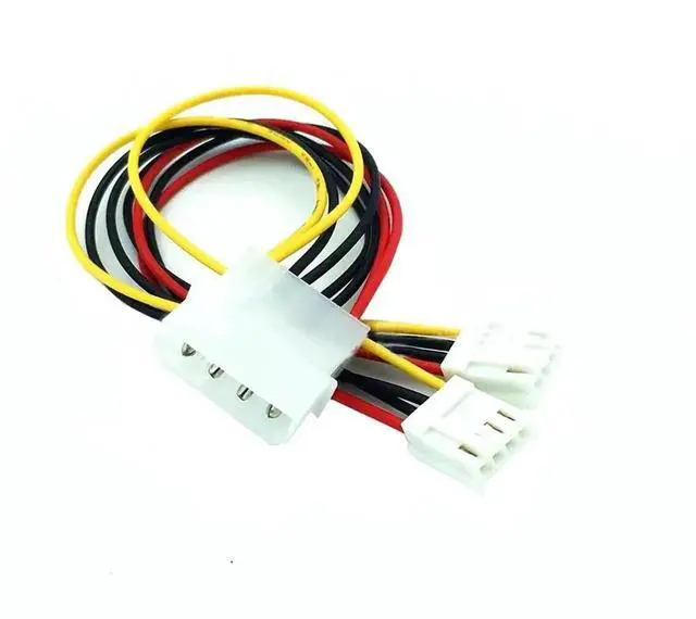 Alt view image 3 of 6 - WRIARICH Big 4 Pin IDE Molex to Dual Small 4 Pin FDD Power Splitter Cable, IDE to Floppy Drive Power Adapter Cord 20cm, 5PCS