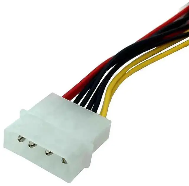 Alt view image 4 of 6 - WRIARICH Big 4 Pin IDE Molex to Dual Small 4 Pin FDD Power Splitter Cable, IDE to Floppy Drive Power Adapter Cord 20cm, 5PCS