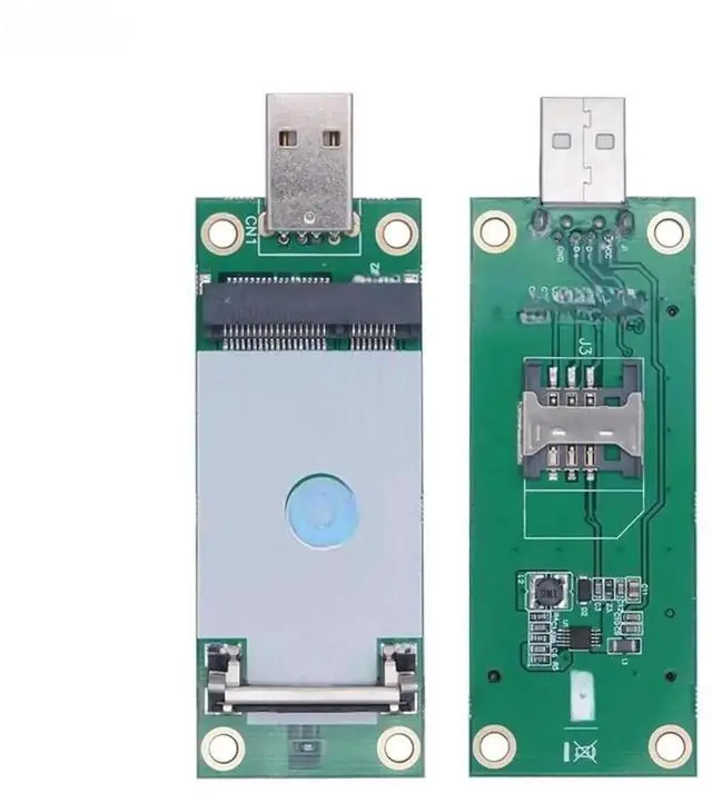 Main image of WRIARICH Mini PCIe to USB 2.0 WWAN Riser Card with 6/8Pin Dual SIM Card Slot, Mini PCI-E to USB Network Adapter for 3G 4G LTE Cellular Module, Desktop PC Expansion Converter
