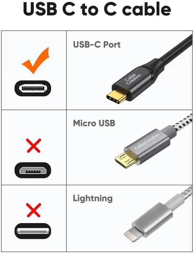 Alt view image 2 of 7 - WRIARICH 3FT 100W USB-C to USB-C Cable, 10Gbps Data & 4K@60Hz Video Cord for Android Auto, External SSD, MacBook, iPad, Galaxy, iPhone 15/16 & Pixel Series