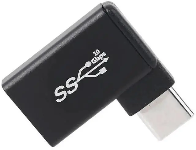 Alt view image 3 of 3 - WRIARICH 90 Degree Angled USB 3.0 Type-C Male to USB-A Female Aluminum OTG Adapter, USB3.1 Gen1 Converter for Phones, USB Flash Drives & Peripherals