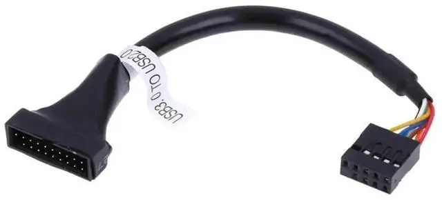 Alt view image 2 of 3 - WRIARICH Mainboard USB3.0 20Pin to USB2.0 9Pin Header Bridge Cable, Internal 3.0 to 2.0 Adapter Cord
