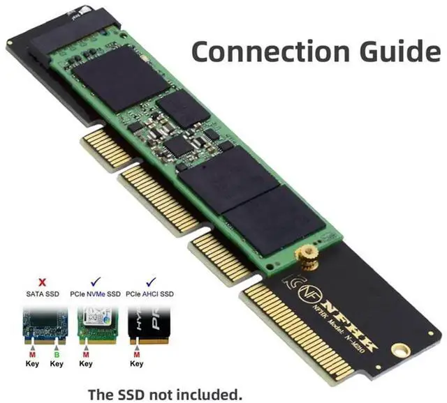 Alt view image 2 of 7 - WRIARICH Low Profile 3cm M.2 M-Key NVMe AHCI SSD to PCIe 3.0 X4/X8/X16 Adapter Card, Short Bracket for 80mm/110mm SSD & 1U Rack Servers